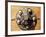 Round Shield Decorated with Geometric Patterns and Spherical Applications-null-Framed Giclee Print