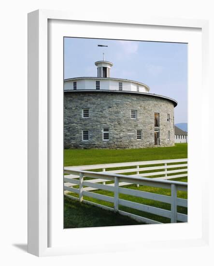 Round Stone Barn, Hancock Shaker Village, Massachusetts, USA-Fraser Hall-Framed Photographic Print