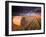 Round Straw Bales and Stormy Morning Sky, Near Bradworthy, Devon, Uk. September 2008-Ross Hoddinott-Framed Photographic Print