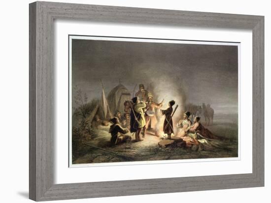 Round the Camp Fire-H. Kretzschmer-Framed Giclee Print