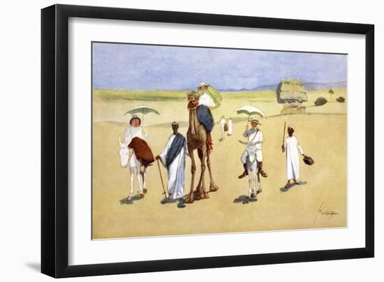 Round the Pyramids', 1908-Lance Thackeray-Framed Giclee Print