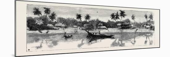 Round the World Yachting in the Ceylon, Calcutta: the Banks of the Hooghly-null-Mounted Giclee Print