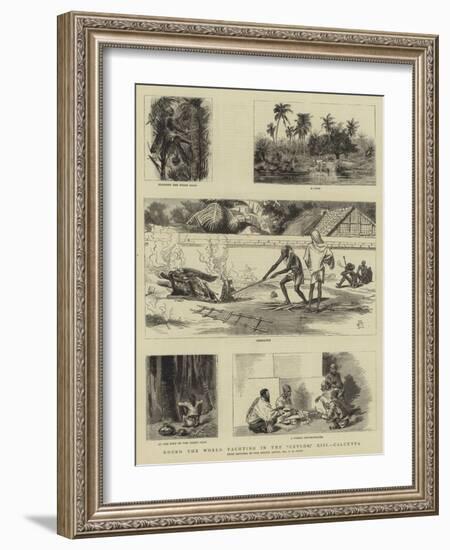 Round the World Yachting in the Ceylon, XIII, Calcutta-Charles Edwin Fripp-Framed Giclee Print