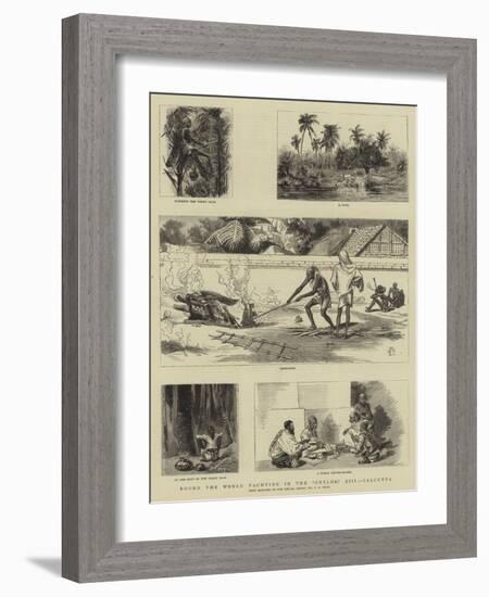 Round the World Yachting in the Ceylon, XIII, Calcutta-Charles Edwin Fripp-Framed Giclee Print