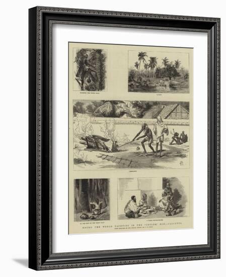 Round the World Yachting in the Ceylon, XIII, Calcutta-Charles Edwin Fripp-Framed Giclee Print