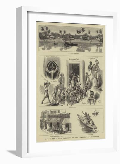 Round the World Yachting in the Ceylon, XIV, Calcutta-Charles Edwin Fripp-Framed Giclee Print