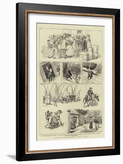 Round the World Yachting in the Ceylon-Charles Edwin Fripp-Framed Giclee Print