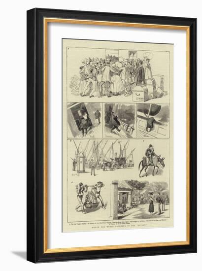 Round the World Yachting in the Ceylon-Charles Edwin Fripp-Framed Giclee Print