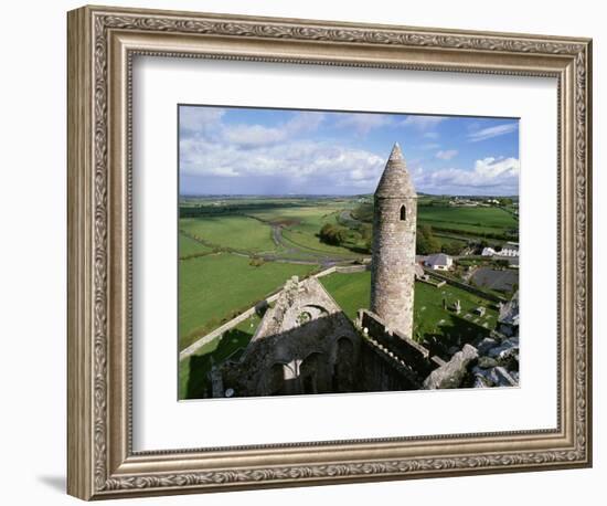 Round Tower at Rock of Cashel-Bo Zaunders-Framed Photographic Print