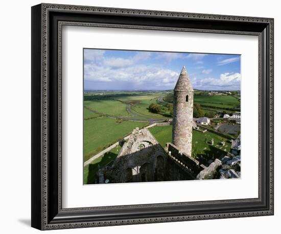 Round Tower at Rock of Cashel-Bo Zaunders-Framed Photographic Print