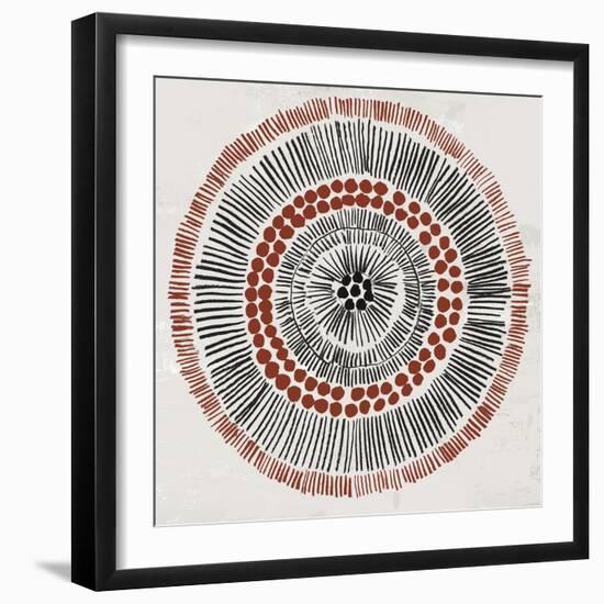 Round Tribal I-Tom Reeves-Framed Art Print