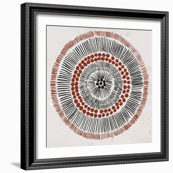 Round Tribal I-Tom Reeves-Framed Art Print