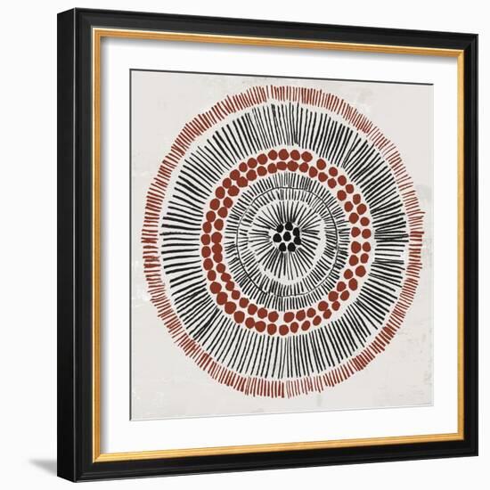 Round Tribal I-Tom Reeves-Framed Art Print