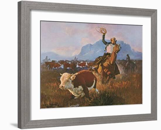 Round Up Time-George Phippen-Framed Art Print