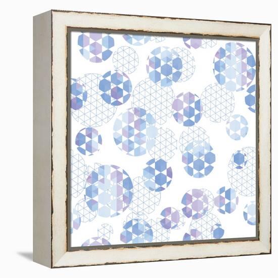 Round with Hexagon and Triangle-Little_cuckoo-Framed Stretched Canvas