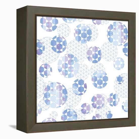 Round with Hexagon and Triangle-Little_cuckoo-Framed Stretched Canvas