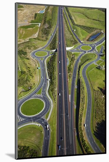 Roundabouts and Upper Harbour Motorway, Hobsonville, Auckland, North Island, New Zealand-David Wall-Mounted Photographic Print