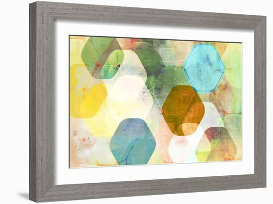 Rounded Hexagon I-Anna Polanski-Framed Art Print