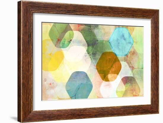 Rounded Hexagon I-Anna Polanski-Framed Art Print