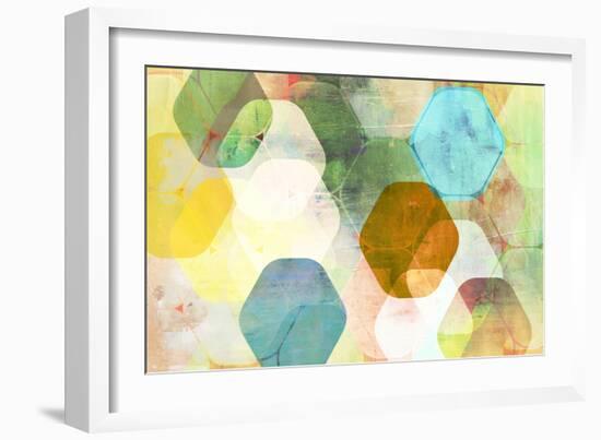 Rounded Hexagon I-Anna Polanski-Framed Art Print