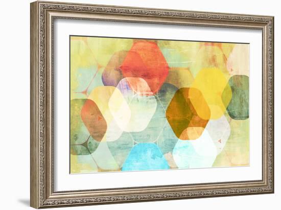 Rounded Hexagon II-Anna Polanski-Framed Art Print