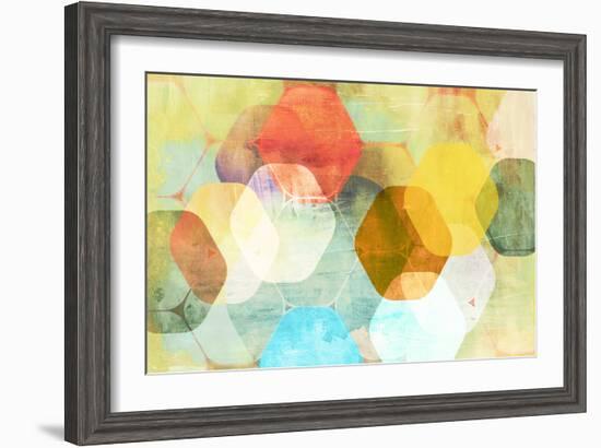 Rounded Hexagon II-Anna Polanski-Framed Art Print