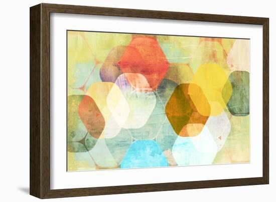 Rounded Hexagon II-Anna Polanski-Framed Art Print