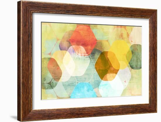 Rounded Hexagon II-Anna Polanski-Framed Art Print