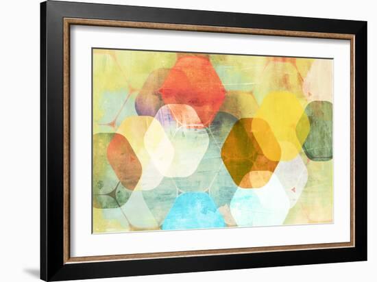 Rounded Hexagon II-Anna Polanski-Framed Art Print