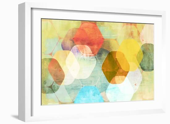 Rounded Hexagon II-Anna Polanski-Framed Art Print