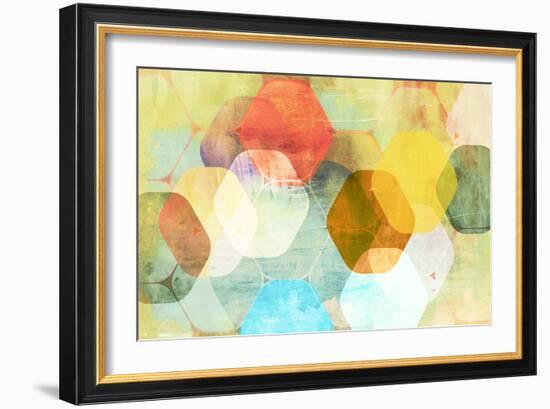 Rounded Hexagon II-Anna Polanski-Framed Art Print