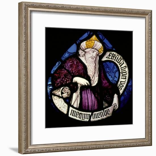 Roundel of the Prophet Ezekiel, 15th Century-null-Framed Giclee Print