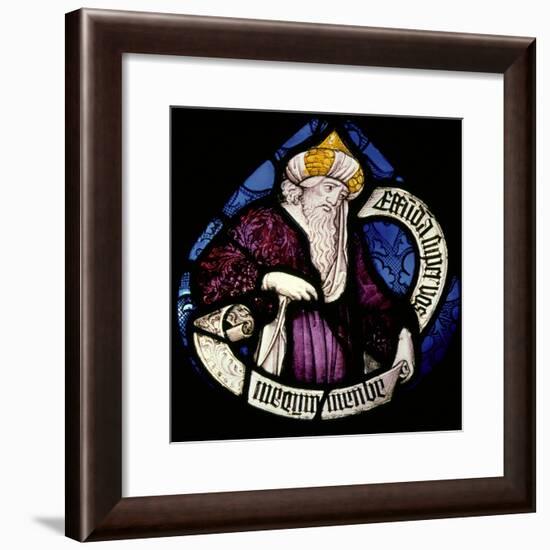 Roundel of the Prophet Ezekiel, 15th Century-null-Framed Giclee Print