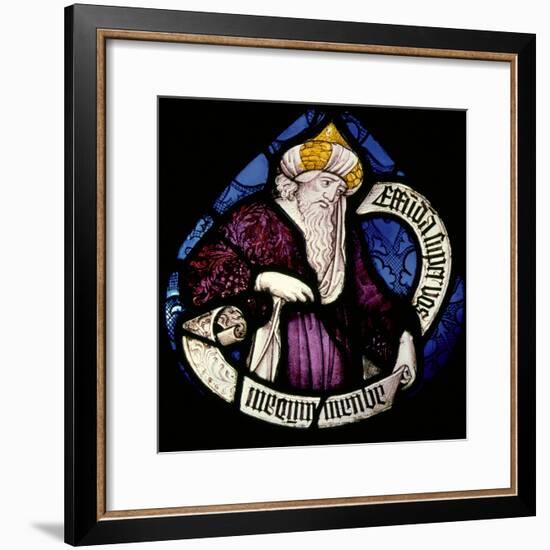 Roundel of the Prophet Ezekiel, 15th Century-null-Framed Giclee Print