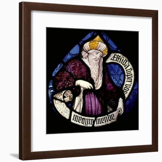 Roundel of the Prophet Ezekiel, 15th Century-null-Framed Giclee Print