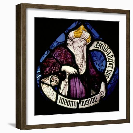 Roundel of the Prophet Ezekiel, 15th Century-null-Framed Giclee Print