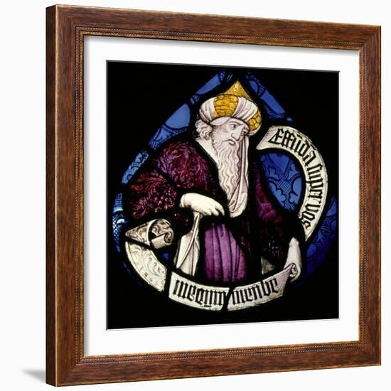 Roundel of the Prophet Ezekiel, 15th Century-null-Framed Giclee Print