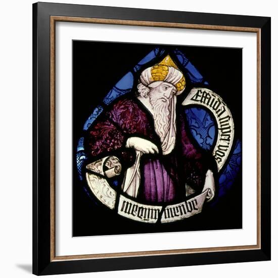 Roundel of the Prophet Ezekiel, 15th Century-null-Framed Giclee Print