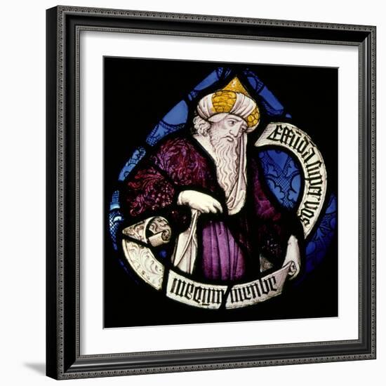 Roundel of the Prophet Ezekiel, 15th Century-null-Framed Giclee Print