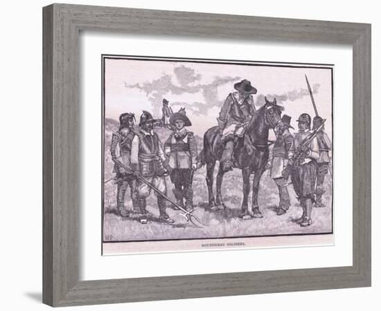 Roundhead Soldiers Ad 1645-Walter Stanley Paget-Framed Giclee Print