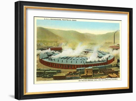 Roundhouse, Pocatello, Idaho-null-Framed Art Print