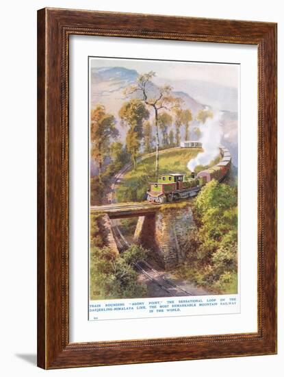 Rounding Agony Point Darjeeling-Himalaya Line-null-Framed Giclee Print