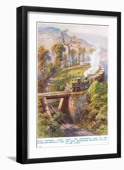 Rounding Agony Point Darjeeling-Himalaya Line-null-Framed Giclee Print