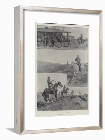 Rounding Up Wolves in Texas-Richard Caton Woodville II-Framed Giclee Print