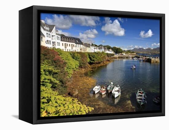 Roundstone, Connemara, County Galway, Connacht, Republic of Ireland, Europe-David Wogan-Framed Premier Image Canvas