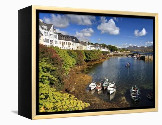 Roundstone, Connemara, County Galway, Connacht, Republic of Ireland, Europe-David Wogan-Framed Premier Image Canvas