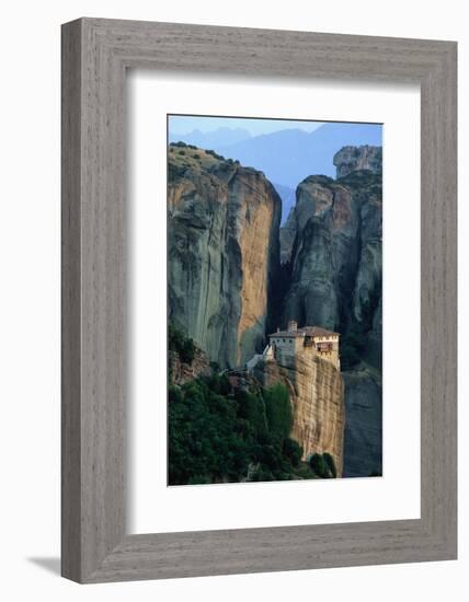 Roussanou Monastery in Greece-Paul Souders-Framed Photographic Print