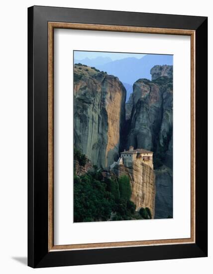 Roussanou Monastery in Greece-Paul Souders-Framed Photographic Print