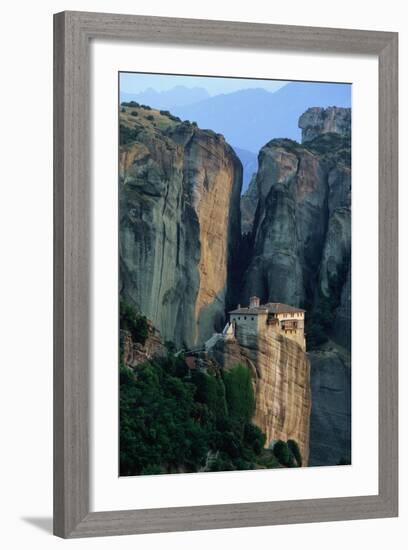 Roussanou Monastery in Greece-Paul Souders-Framed Photographic Print