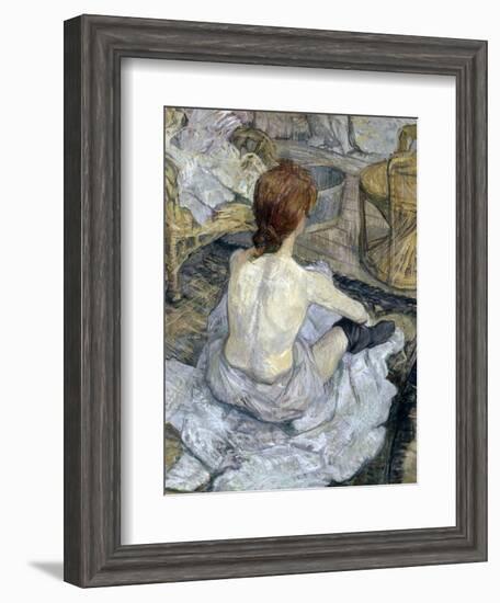 Rousse (La Toilette)-Henri de Toulouse-Lautrec-Framed Giclee Print